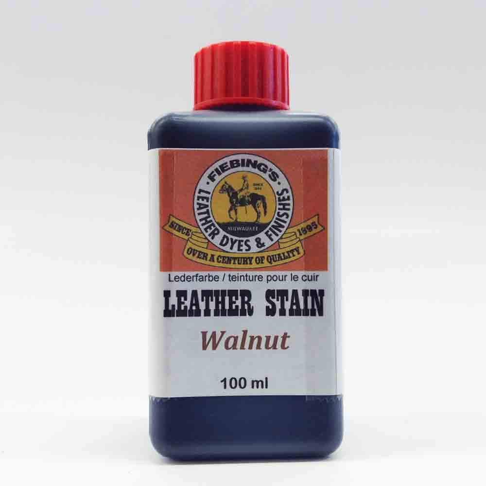 Fiebing's Leather Stain, Ledereinziehfarbe mit Leinl, WALNUT 100 ml Nussbaum